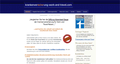 Desktop Screenshot of krankenversicherung-work-and-travel.com