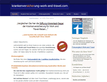 Tablet Screenshot of krankenversicherung-work-and-travel.com
